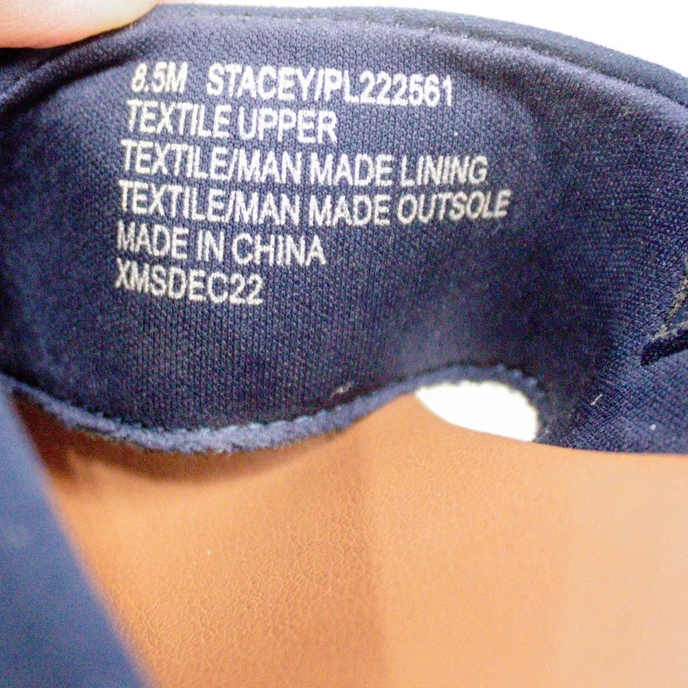 Tommy Bahama Stacey Sandal Navy Espadrille Wedge Slide Womens 8.5